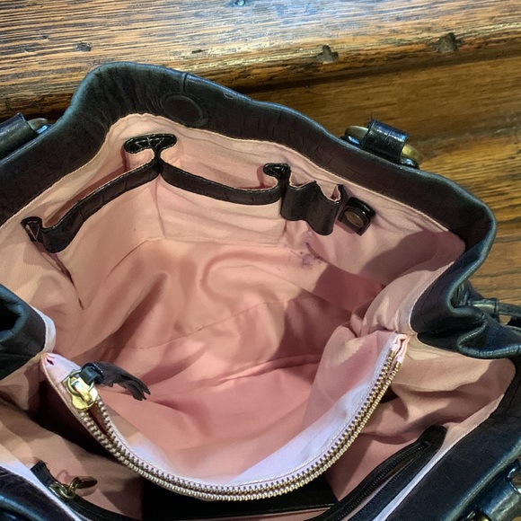 Sigrid Olsen black leather shoulder bag - Picture 4 of 7